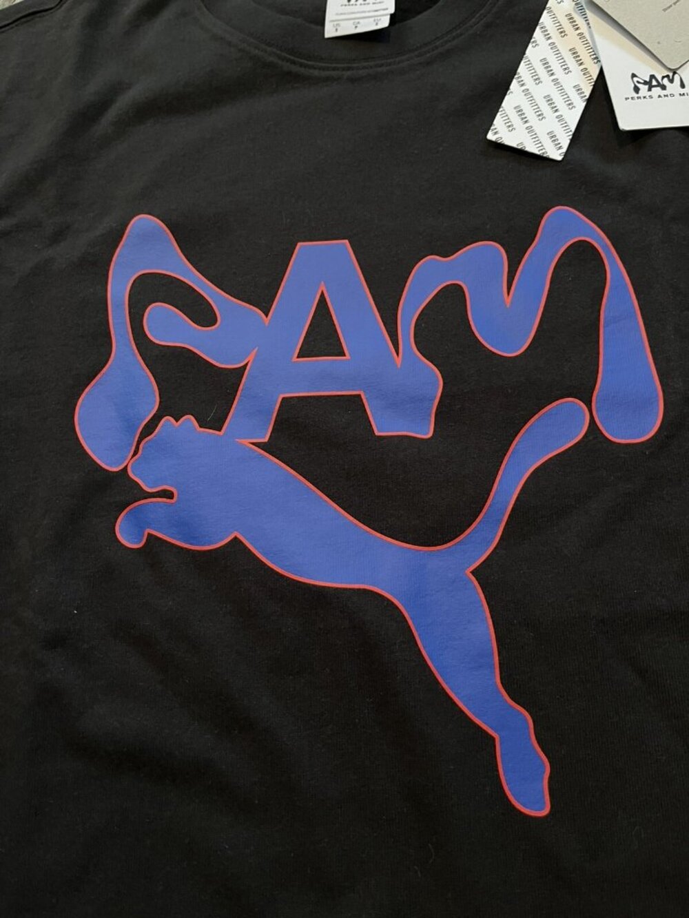 NWT PUMA X P.A.M. Tee Shirt Perks and Mini Men's Size Small Black